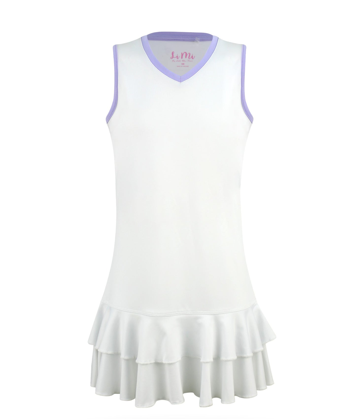 Lilac Lane Ruffle Dress White